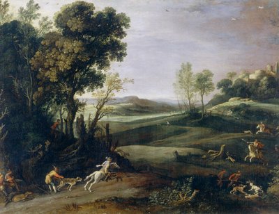 Caza de jabalíes de Paul Bril